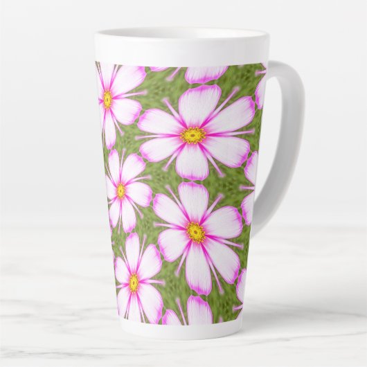 Cosmos-Blume-Muster Milchtasse (Rechte Ecke)