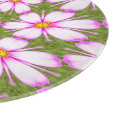 Cosmos-Blume-Muster Schneidebrett (Ecke)