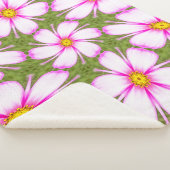 Cosmos-Blume-Muster Sherpadecke (3/4)