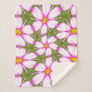 Cosmos-Blume-Muster Sherpadecke