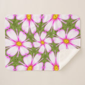 Cosmos-Blume-Muster Sherpadecke (Vorderseite (Horizontal))