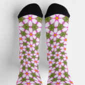 Cosmos-Blume-Muster Socken (Oben)