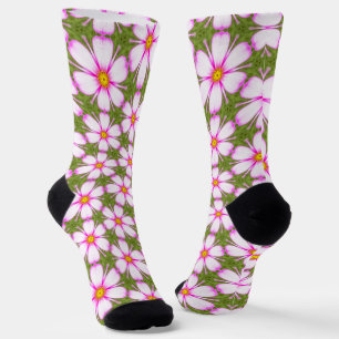 Cosmos-Blume-Muster Socken