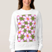 Cosmos-Blume-Muster Sweatshirt (Vorderseite)