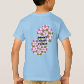 Cosmos-Blume-Muster T-Shirt (Rückseite)