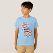 Cosmos-Blume-Muster T-Shirt (Vorne ganz)