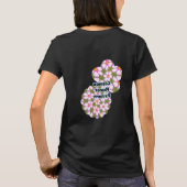 Cosmos-Blume-Muster T-Shirt (Rückseite)