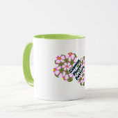 Cosmos-Blume-Muster Tasse (Vorderseite Links)