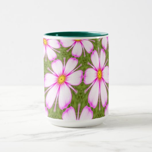 Cosmos-Blume-Muster Tasse (Zentrum)
