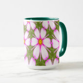Cosmos-Blume-Muster Tasse (VorderseiteRechts)