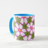 Cosmos-Blume-Muster Tasse (Vorderseite Links)