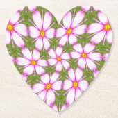 Cosmos-Blume-Muster Untersetzer (Vorderseite)