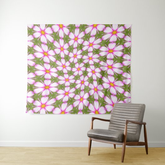 Cosmos-Blume-Muster Wandteppich (Beispiel (Horizontal))