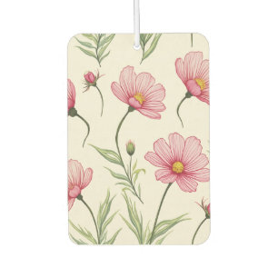 Cosmos Blume Portrait Rectangle Air Freshener Autolufterfrischer