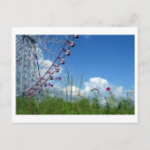 Cosmos Blume & Riesenrad: Japan Postkarte (Vorderseite)