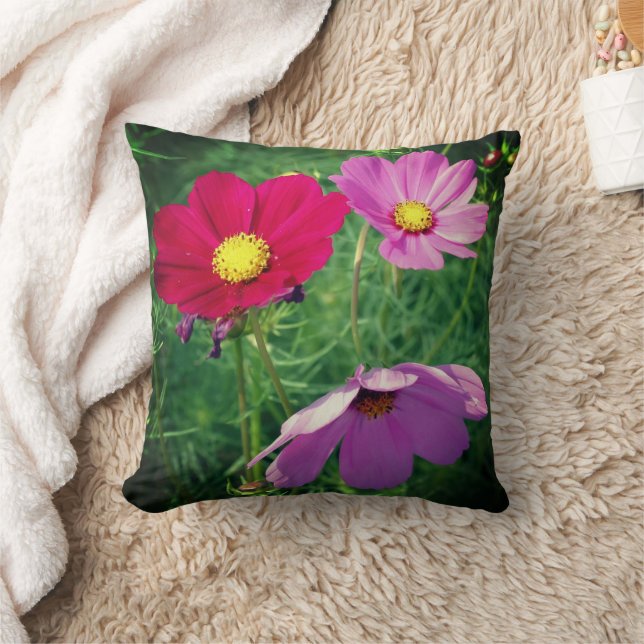 Cosmos Blume Trio Kissen (Decke)