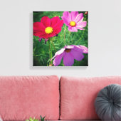 Cosmos Blume Trio Leinwanddruck (Insitu (Wohnzimmer))