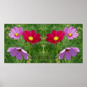 Cosmos Blume Trio Mirror Abstrakt Poster