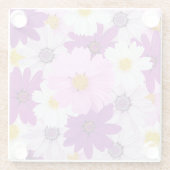 Cosmos-Blume-Untersetzer Glasuntersetzer (Rückseite)