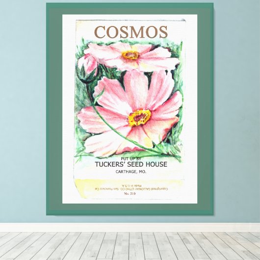 Cosmos Canvas Print Leinwanddruck (Insitu (Holzboden))