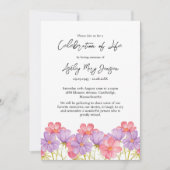 Cosmos Celebration of Life Funeral Einladung (Vorderseite)