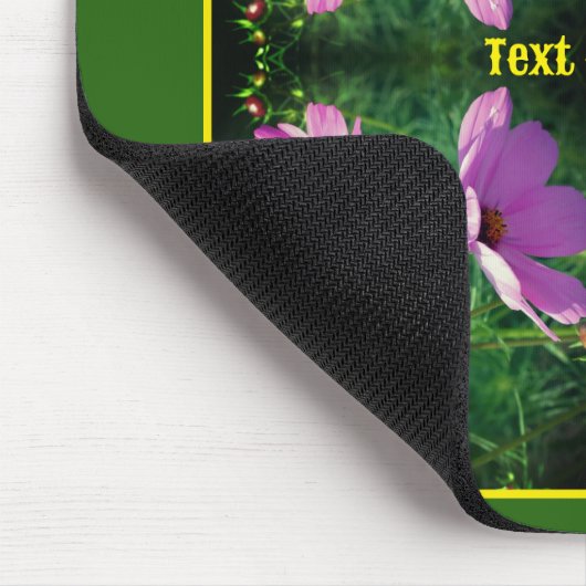 Cosmos Flower Trio Abstract Personalized Mousepad (Ecke)