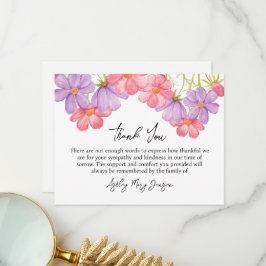 Cosmos Funeral Thank You Card Bereavement Dankeskarte