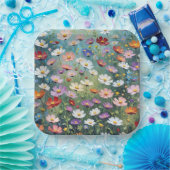 Cosmos Garden Abstrakt Pappteller (Party)