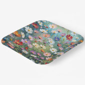 Cosmos Garden Abstrakt Pappteller (Gewinkelt)