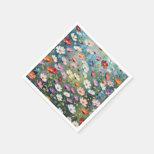 Cosmos Garden Abstrakt Serviette (Ecke)