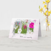 Cosmos Garden Beileid Karte (Gelbe Blume)