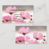 Cosmos Garden Blume Blumen Visitenkarte (Vorne/Hinten)