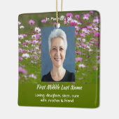 Cosmos Garden Flowers Memorial Keepsake  Keramikornament (Links)