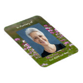 Cosmos Garden Flowers  Memorial Keepsake  Magnet (Rechte Seite)