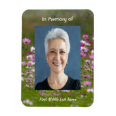 Cosmos Garden Flowers Memorial Keepsake Magnet (Vertikal)