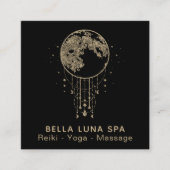 ~ Cosmos Gold Moon Shaman - Lunar Quadratische Visitenkarte (Vorderseite)