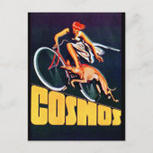 Cosmos Greyhound Bicycle Postkarte (Vorderseite)