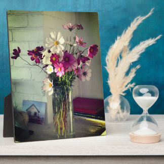 Cosmos Hütte Mantle Arrangement Tabletop Plaque Fotoplatte