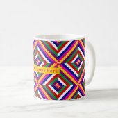 Cosmos-infinite Personalized Mug - Magenta/Yellow Kaffeetasse (VorderseiteRechts)
