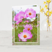 Cosmos Karte (Gelbe Blume)