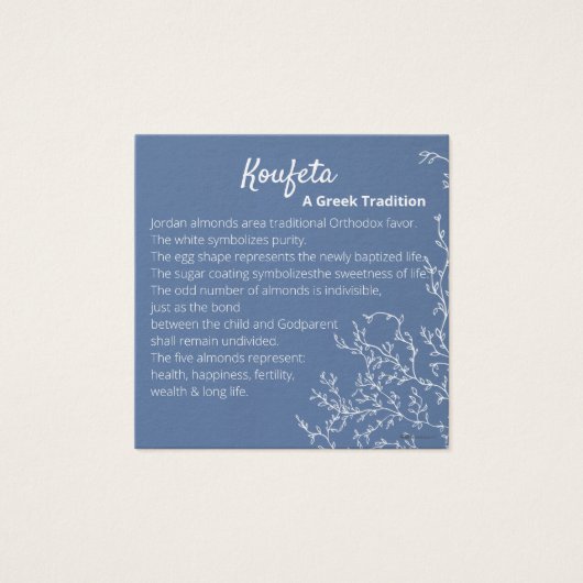 Cosmos Koufeta Card (Vorderseite)