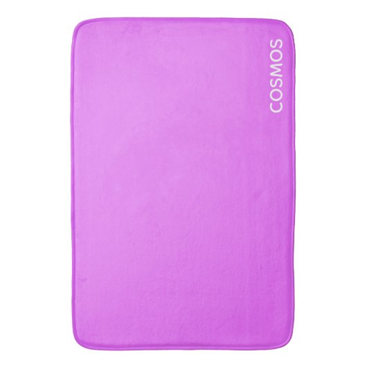 Cosmos lila Farbname Badematte (Vorderseite Vertikal)