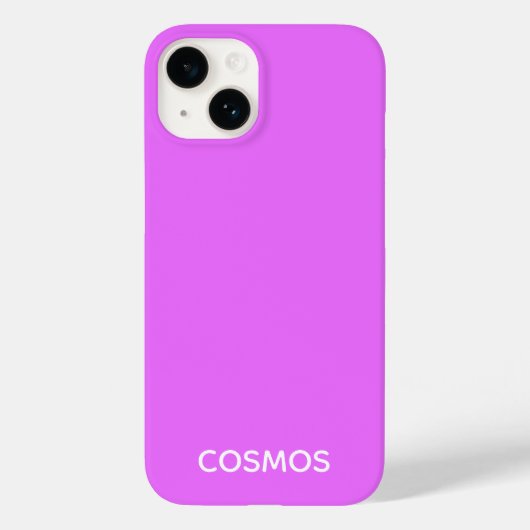 Cosmos lila Farbname Case-Mate iPhone Hülle (Rückseite)