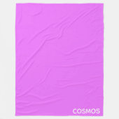 Cosmos lila Farbname Fleecedecke (Vorderseite)