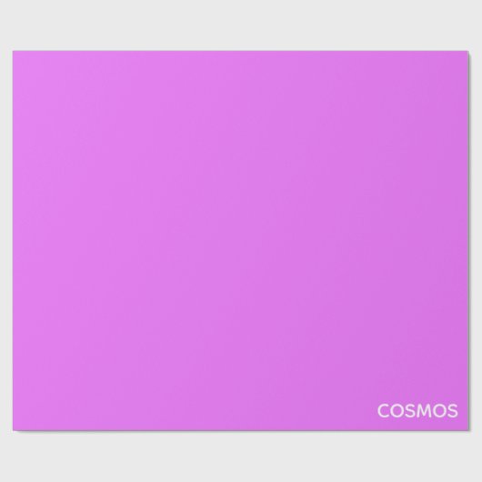 Cosmos lila Farbname Geschenkpapier (Flach)