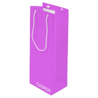 Cosmos lila Farbname Geschenktüte Für Weinflaschen