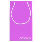 Cosmos lila Farbname Kleine Geschenktüte (Rückseite)