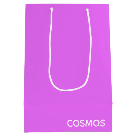Cosmos lila Farbname Mittlere Geschenktüte (Rückseite)