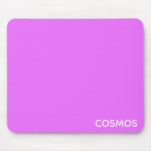 Cosmos lila Farbname Mousepad (Vorne)