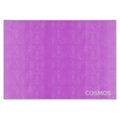 Cosmos lila Farbname Schneidebrett (Vorderseite)